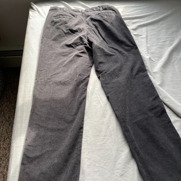 Croft & Barrow Grey Corduroy Mens Pants (32x32) - Picture 2 of 3